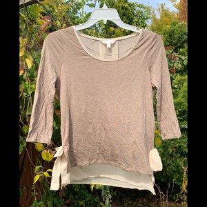 Lauren Conrad nude tan blouse women’s size small